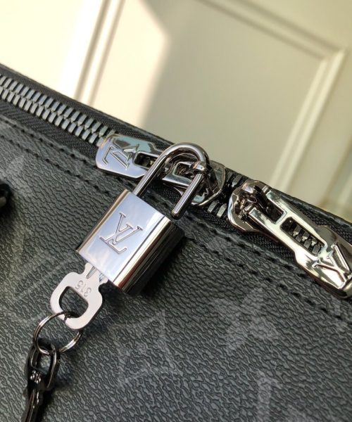 1:1 Replica Louis Vuitton LV Keepall Bandouliere 55 Monogram Eclipse Canvas Unique Bag For Men M40605 - 21.7in/55cm