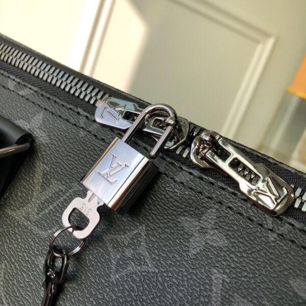 1:1 Replica Louis Vuitton LV Keepall Bandouliere 55 Monogram Eclipse Canvas Unique Bag For Men M40605 - 21.7in/55cm