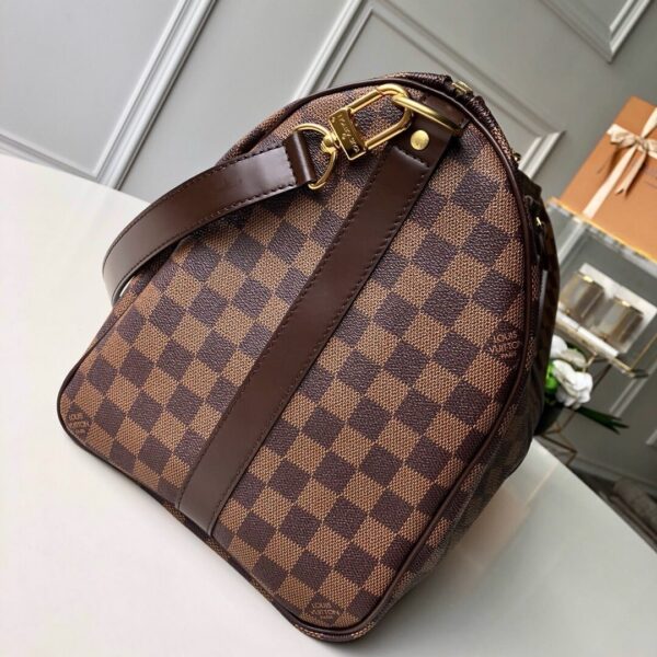 1:1 Replica Louis Vuitton LV Keepall Bandoulière 45 Damier Ebene Canvas Luxury bag For Women N41428 - 45cm
