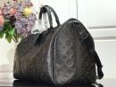 1:1 Replica Louis Vuitton LV Keepall Bandoulière 50 Monogram Shadow Unique Bag For Men M44810 - 19.7in/50cm