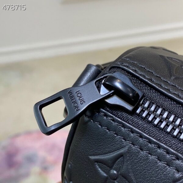 1:1 Replica Louis Vuitton LV Keepall XS Monogram Seal Black Luxury Bag For Women M57960 - 8.3in/21cm