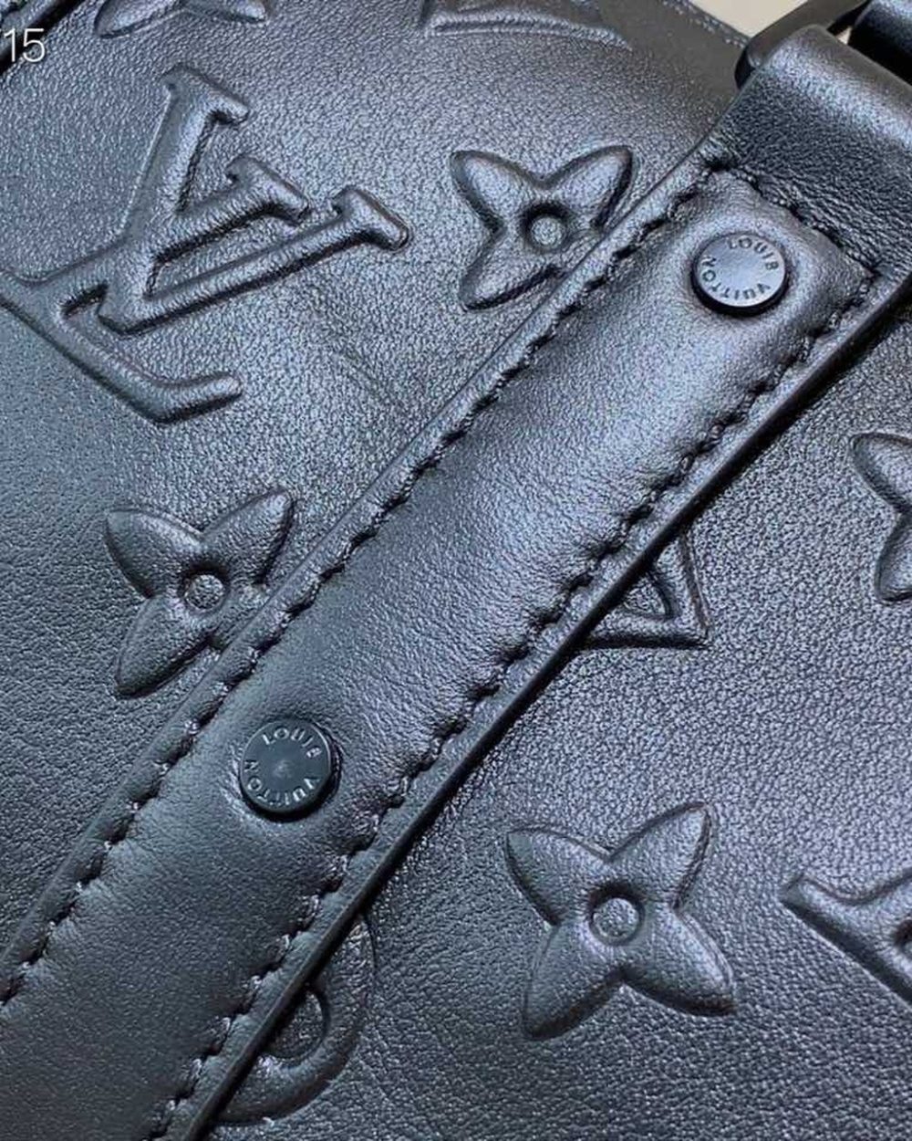 1:1 Replica Louis Vuitton LV Keepall XS Monogram Seal Black Luxury Bag For Women M57960 - 8.3in/21cm