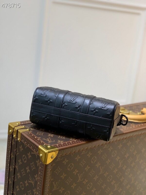 1:1 Replica Louis Vuitton LV Keepall XS Monogram Seal Black Luxury Bag For Women M57960 - 8.3in/21cm
