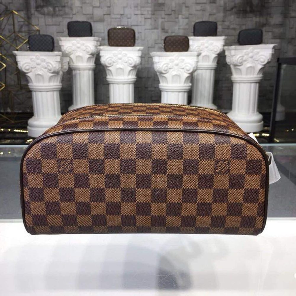 1:1 Replica Louis Vuitton LV King Size Toiletry Damier Ebene Canvas Luxury Bag For Women N47527 - 11in/28cm - Image 5