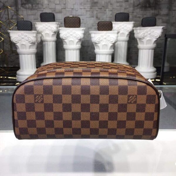 1:1 Replica Louis Vuitton LV King Size Toiletry Damier Ebene Canvas Luxury Bag For Women N47527 - 11in/28cm