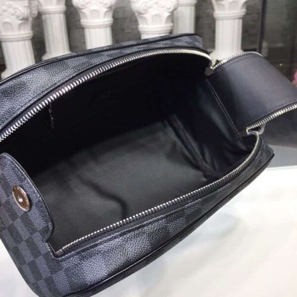 1:1 Replica Louis Vuitton LV King Size Toiletry Damier Graphite Canvas Luxury Bag For Women - 11in/28cm