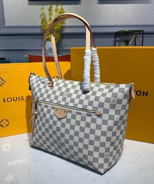 1:1 Replica Louis Vuitton LV Lena MM Damier Azur Canvas Luxury Bag For Women N44040 - 13in/33cm
