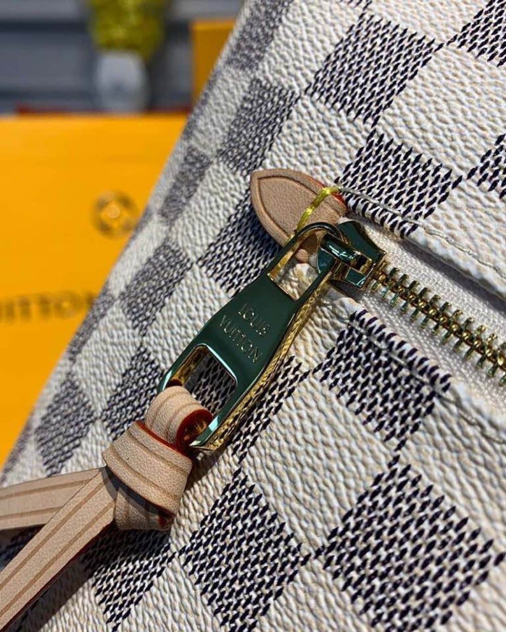 1:1 Replica Louis Vuitton LV Lena MM Damier Azur Canvas Luxury Bag For Women N44040 - 13in/33cm