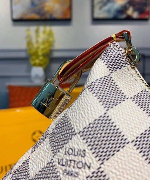1:1 Replica Louis Vuitton LV Lena MM Damier Azur Canvas Luxury Bag For Women N44040 - 13in/33cm