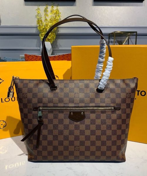 1:1 Replica Louis Vuitton LV Lena MM Damier Ebene Canvas Luxury Bag For Women N41013 - 13in/33cm