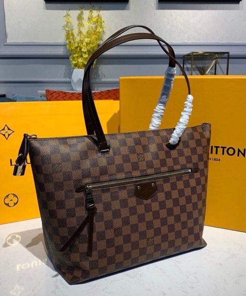 1:1 Replica Louis Vuitton LV Lena MM Damier Ebene Canvas Luxury Bag For Women N41013 - 13in/33cm