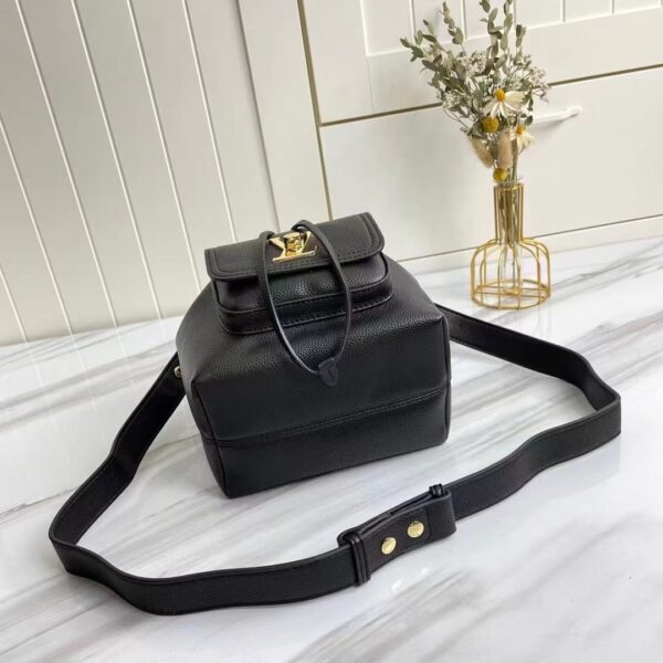 1:1 Replica Louis Vuitton LV Lockme Bucket Black Luxury Bag For Women M57687 - 9.1in/23cm