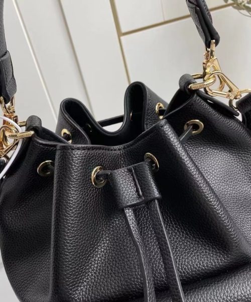 1:1 Replica Louis Vuitton LV Lockme Bucket Black Luxury Bag For Women M57687 - 9.1in/23cm