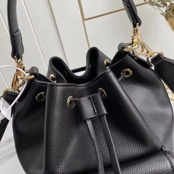 1:1 Replica Louis Vuitton LV Lockme Bucket Black Luxury Bag For Women M57687 - 9.1in/23cm