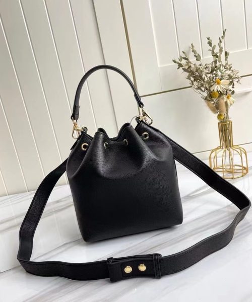 1:1 Replica Louis Vuitton LV Lockme Bucket Black Luxury Bag For Women M57687 - 9.1in/23cm