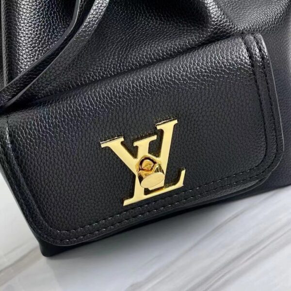 1:1 Replica Louis Vuitton LV Lockme Bucket Black Luxury Bag For Women M57687 - 9.1in/23cm