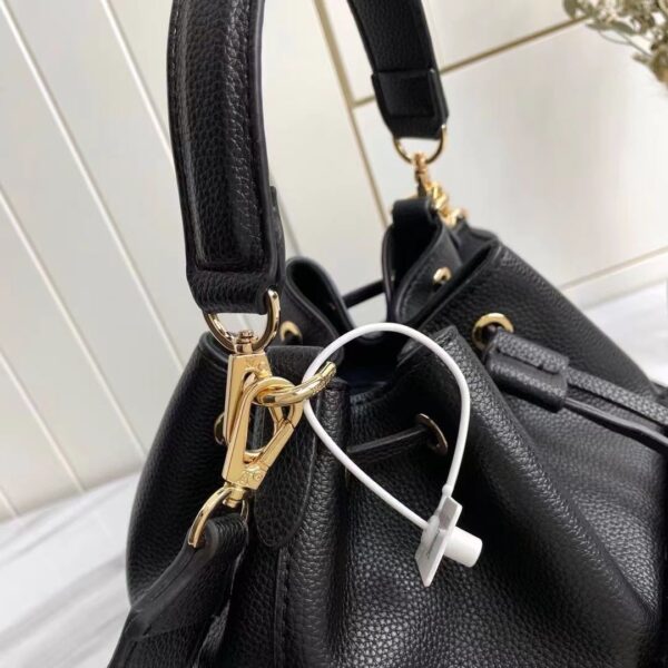 1:1 Replica Louis Vuitton LV Lockme Bucket Black Luxury Bag For Women M57687 - 9.1in/23cm
