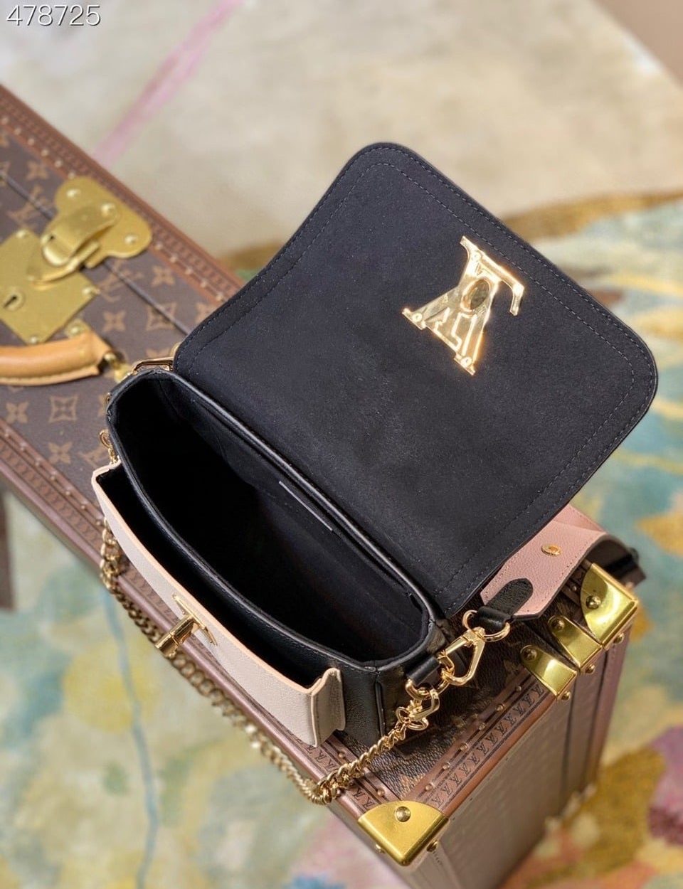 1:1 Replica Louis Vuitton LV Lockme Tender Black Luxury Bag For Women M58557 - 7.5in/19cm