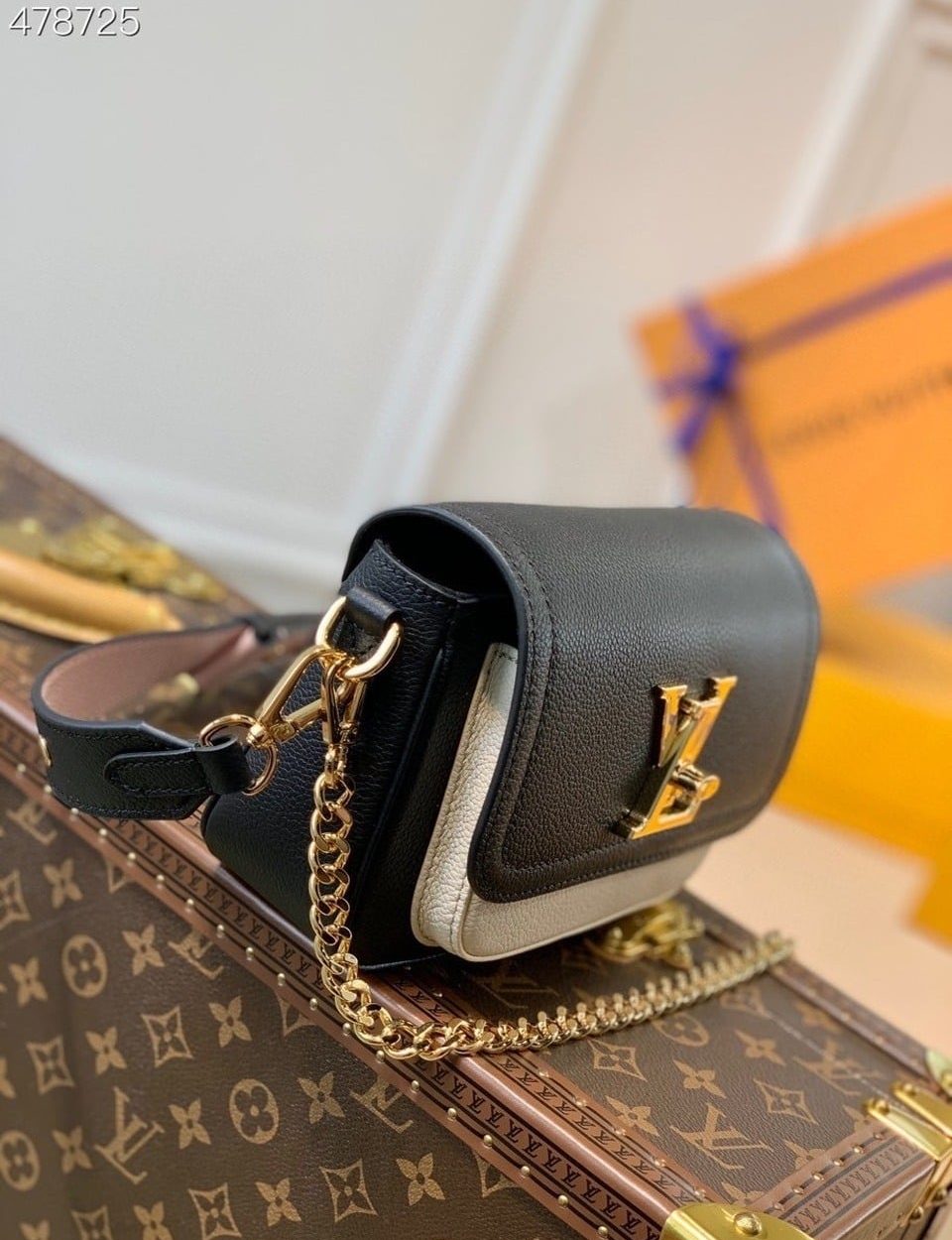 1:1 Replica Louis Vuitton LV Lockme Tender Black Luxury Bag For Women M58557 - 7.5in/19cm