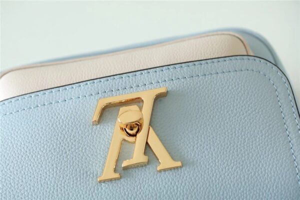 1:1 Replica Louis Vuitton LV Lockme Tender Light Blue Luxury Bag For Women -  7.5in/19cm