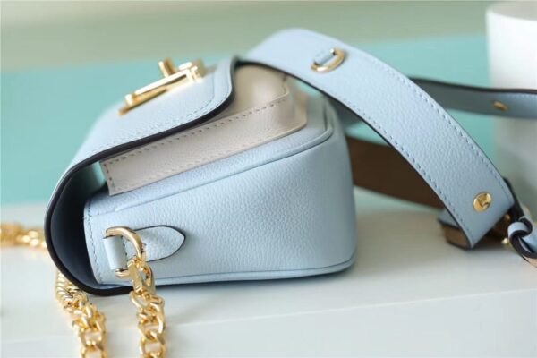 1:1 Replica Louis Vuitton LV Lockme Tender Light Blue Luxury Bag For Women -  7.5in/19cm