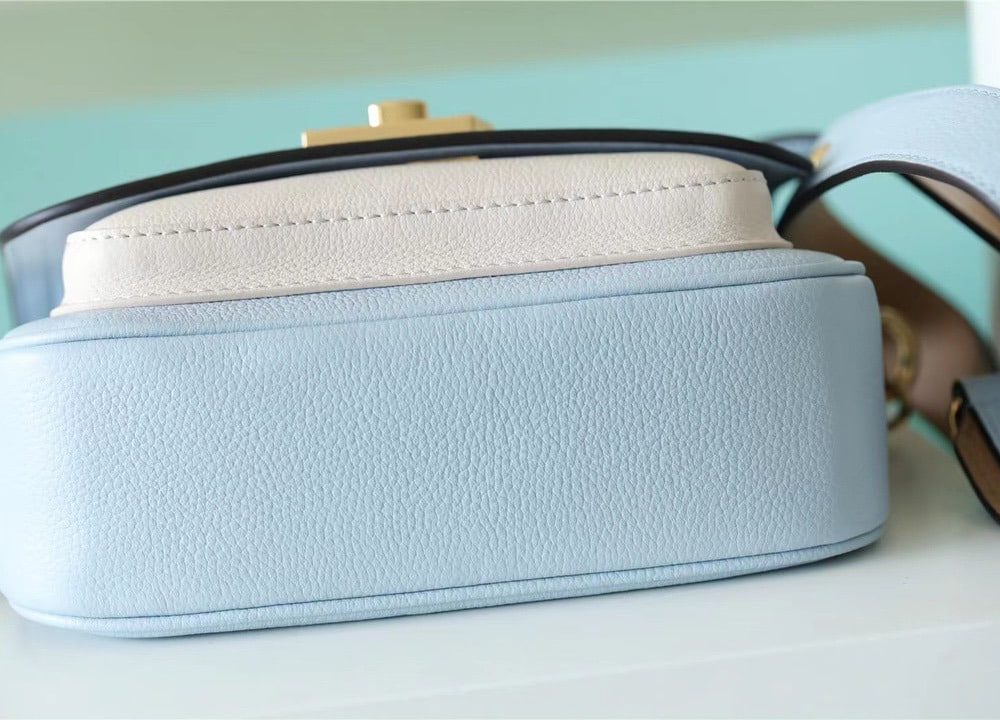 1:1 Replica Louis Vuitton LV Lockme Tender Light Blue Luxury Bag For Women -  7.5in/19cm