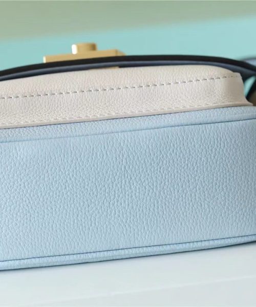 1:1 Replica Louis Vuitton LV Lockme Tender Light Blue Luxury Bag For Women -  7.5in/19cm