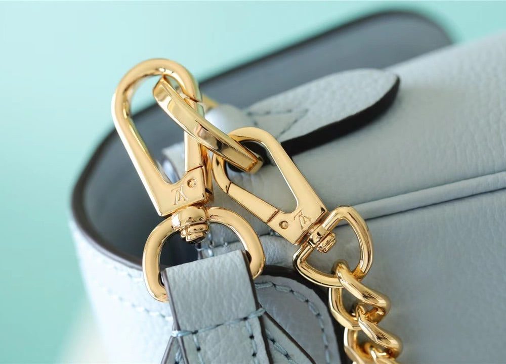 1:1 Replica Louis Vuitton LV Lockme Tender Light Blue Luxury Bag For Women -  7.5in/19cm