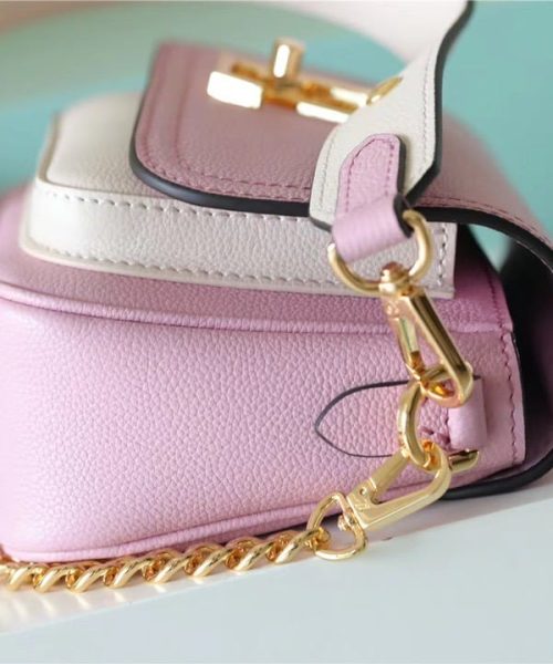 1:1 Replica Louis Vuitton LV Lockme Tender Pink Luxury Bag For Women -  7.5in/19cm