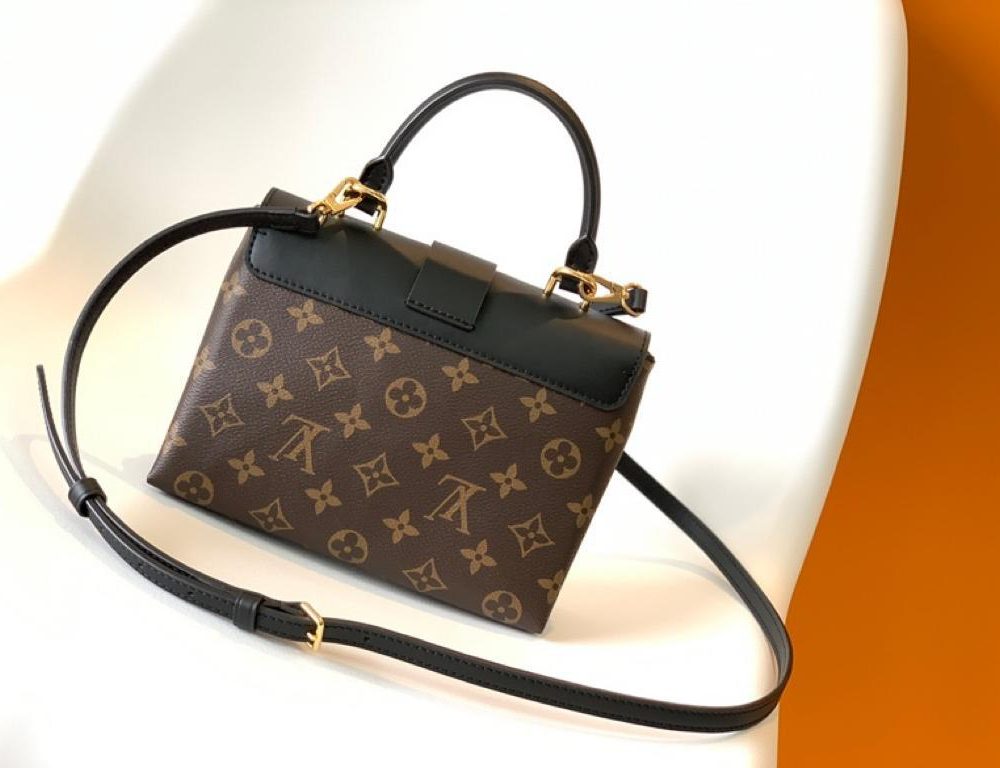 1:1 Replica Louis Vuitton LV Locky BB Monogram Canvas Black Luxury Bag For Women M44141 -  7.9in/20cm