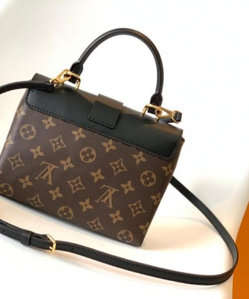 1:1 Replica Louis Vuitton LV Locky BB Monogram Canvas Black Luxury Bag For Women M44141 -  7.9in/20cm