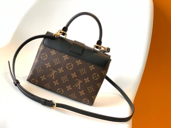1:1 Replica Louis Vuitton LV Locky BB Monogram Canvas Black Luxury Bag For Women M44141 -  7.9in/20cm