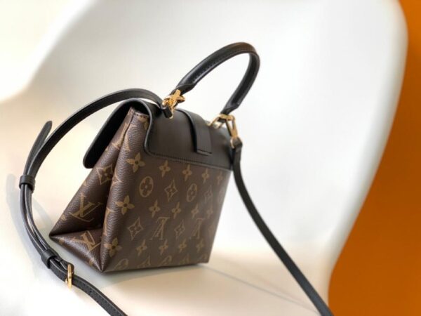 1:1 Replica Louis Vuitton LV Locky BB Monogram Canvas Black Luxury Bag For Women M44141 -  7.9in/20cm