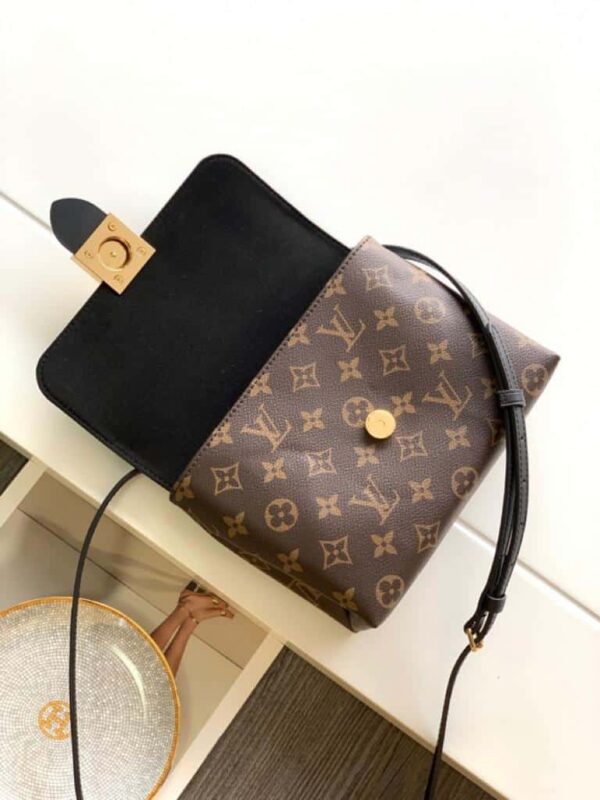 1:1 Replica Louis Vuitton LV Locky BB Monogram Canvas Black Luxury Bag For Women M44141 -  7.9in/20cm