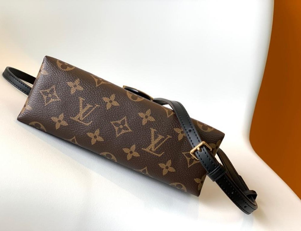 1:1 Replica Louis Vuitton LV Locky BB Monogram Canvas Black Luxury Bag For Women M44141 -  7.9in/20cm