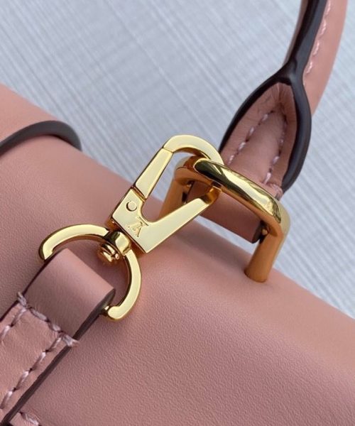 1:1 Replica Louis Vuitton LV Locky BB Monogram Canvas Rose Poudre Pink Luxury Bag  For Women M44080 -  7.9in/20cm