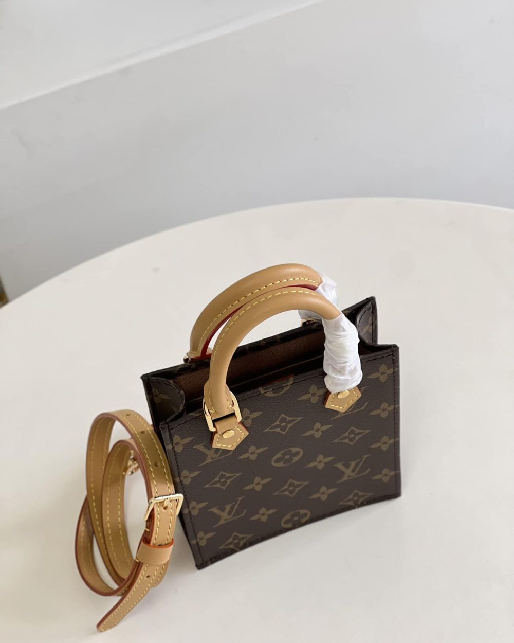 1:1 Replica Louis Vuitton LV Petit Sac Plat Monogram Canvas Essential Bag For Women M81295 - 17 cm/6.6 in