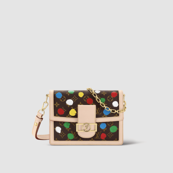 1:1 Replica Louis Vuitton LV LV x YK Dauphine MM Unique Bag For Women M46432 - 9.8in/ 25cm