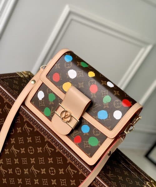 1:1 Replica Louis Vuitton LV LV x YK Dauphine MM Unique Bag For Women M46432 - 9.8in/ 25cm