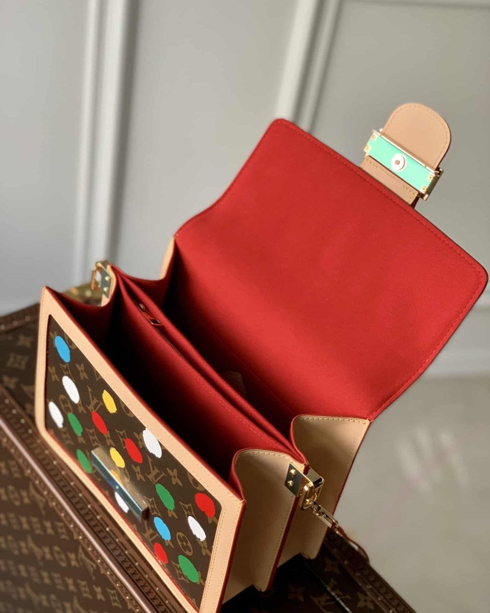 1:1 Replica Louis Vuitton LV LV x YK Dauphine MM Unique Bag For Women M46432 - 9.8in/ 25cm