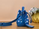1:1 Replica Louis Vuitton LV LV x YK Nano Noé Blue Gorgeous Bag For Women M81985 - 6.3in/ 16cm