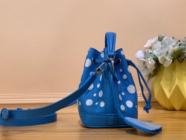1:1 Replica Louis Vuitton LV LV x YK Nano Noé Blue Gorgeous Bag For Women M81985 - 6.3in/ 16cm