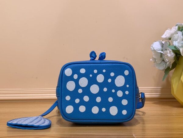1:1 Replica Louis Vuitton LV LV x YK Nano Noé Blue Gorgeous Bag For Women M81985 - 6.3in/ 16cm