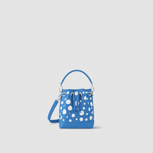 1:1 Replica Louis Vuitton LV LV x YK Nano Noé Blue Gorgeous Bag For Women M81985 - 6.3in/ 16cm