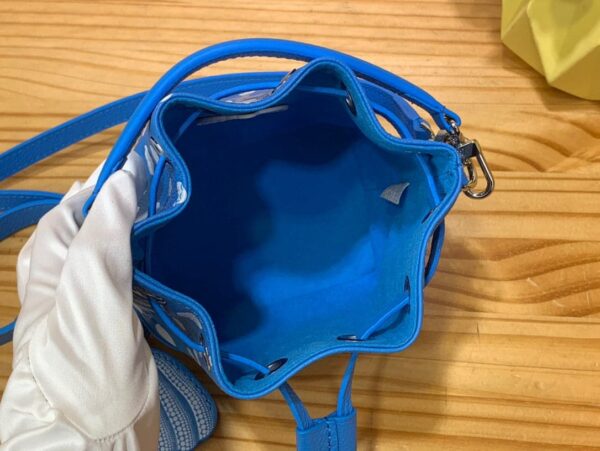 1:1 Replica Louis Vuitton LV LV x YK Nano Noé Blue Gorgeous Bag For Women M81985 - 6.3in/ 16cm