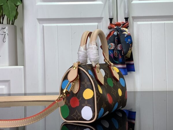 1:1 Replica Louis Vuitton LV LV x YK Nano Speedy Brown Vibrant Bag For Women M81979 - 16cm/ 6.3in