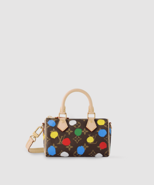 1:1 Replica Louis Vuitton LV LV x YK Nano Speedy Brown Vibrant Bag For Women M81979 - 16cm/ 6.3in