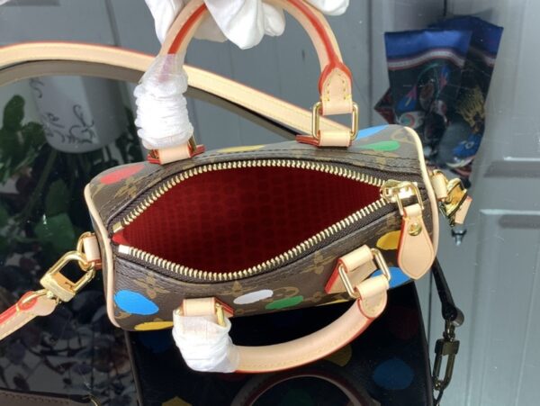 1:1 Replica Louis Vuitton LV LV x YK Nano Speedy Brown Vibrant Bag For Women M81979 - 16cm/ 6.3in