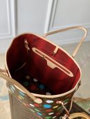 1:1 Replica Louis Vuitton LV LV x YK Neverfull MM Brown Vibrant Bag For Women M46381 - 31cm/ 12.2 in