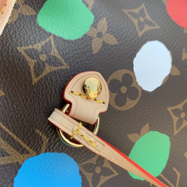 1:1 Replica Louis Vuitton LV LV x YK Neverfull MM Brown Vibrant Bag For Women M46381 - 31cm/ 12.2 in